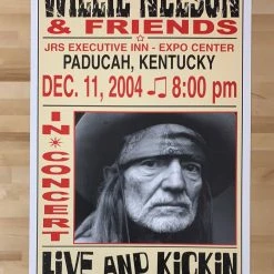 Willie Nelson - 2004 Franks Brothers 12/11 Poster Paducah, KY Gig Posters 5 Willie Nelson - 2004 Franks Brothers 12/11 Poster Paducah, KY Gig Posters