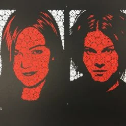 Jack White The White Stripes Jack & Meg Uncut - 2010 Todd Slater Poster Art Print Under Great White Northern Lights