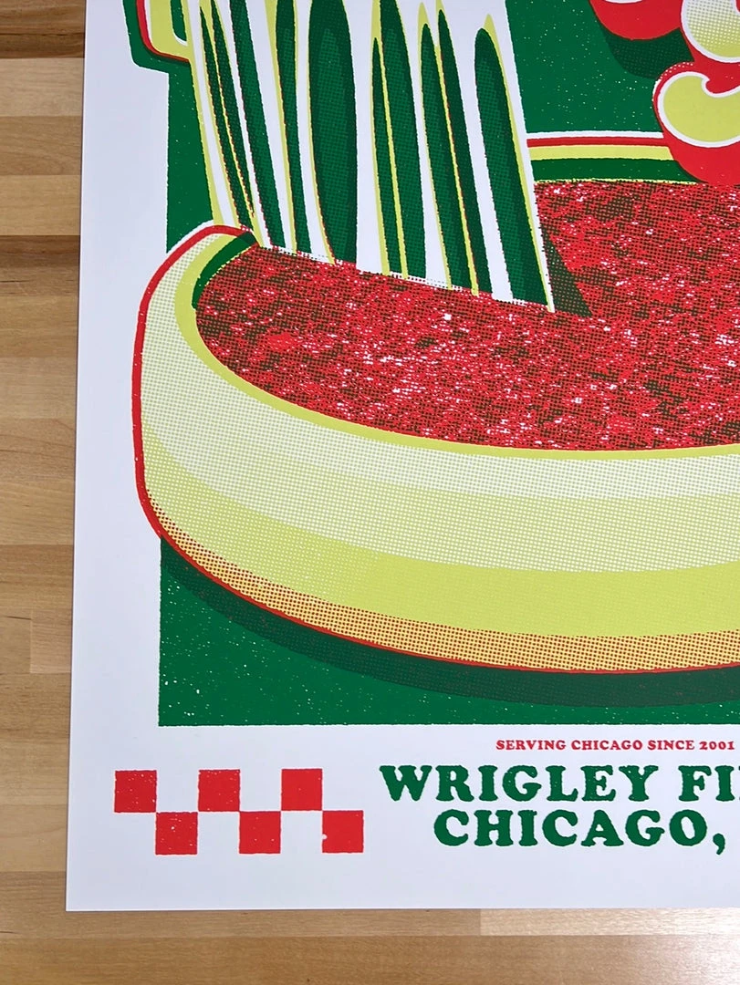 Fall Out Boy - 2021 Mike Tallman Poster Chicago, IL Wrigley Field 8 Fall Out Boy - 2021 Mike Tallman Poster Chicago, IL Wrigley Field