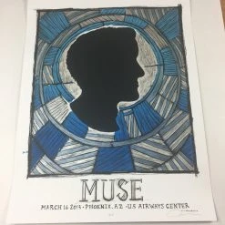 Muse - 2013 Dan Grzeca Poster Phoenix, AZ US Airways Arena Gig Posters