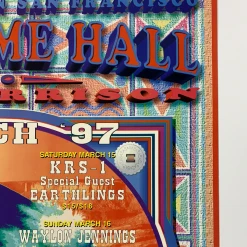 Sold Out Posters MHP 28 Willie Nelson - 1997 Poster Maritime Hall San Fran 1st Gig Posters