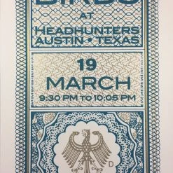 Gig Posters Sperm Birds - 2011 Chuck Sperry Poster Austin, TX Headhunters