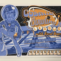 Colorado Cosmic Bowling League - 2008 Darin Shock Poster Denver, CO YMSB