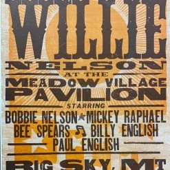 Gig Posters Willie Nelson - 2010 Hatch Show Print 9/3 Poster Big Sky, Montana