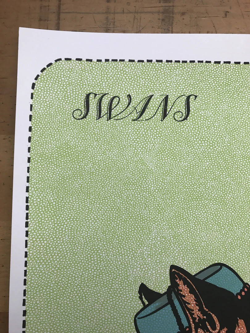 Swans - 2015 FugScreens Studios Poster Thalia Hall Chicago Chicago, IL 5 Swans - 2015 FugScreens Studios Poster Thalia Hall Chicago Chicago, IL