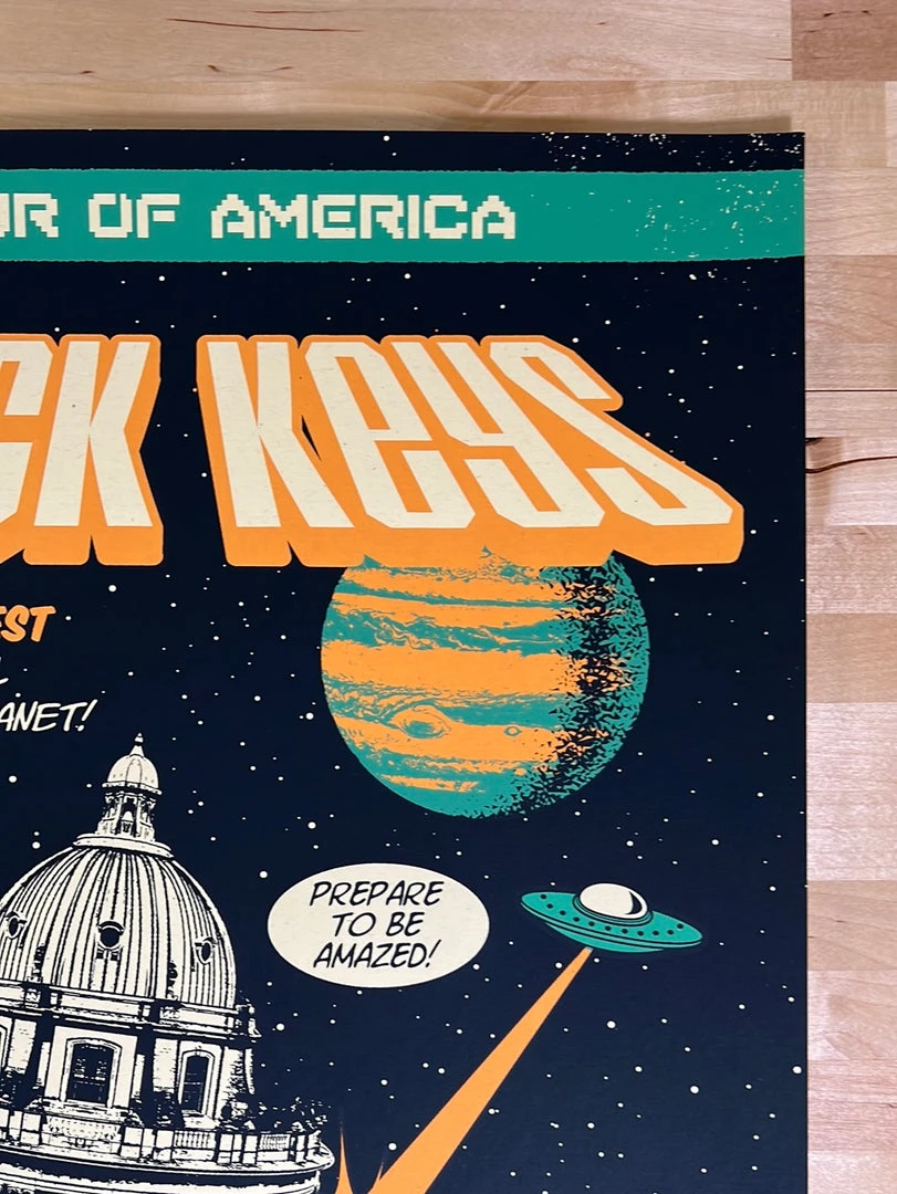 The Black Keys - 2021 Status Serigraph Poster Oxford, MS 6 The Black Keys - 2021 Status Serigraph Poster Oxford, MS