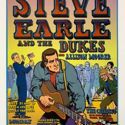 Gig Posters Steve Earle - 2005 Spain Rodriguez Poster Santa Cruz, CA
