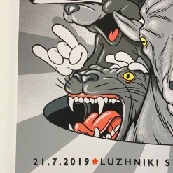 Metallica - 2019 Steve Seeley Poster Mockba, Moscow, Russia Luzhniki