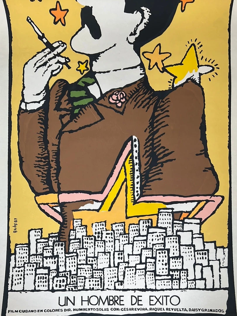 Eduardo Munoz Bachs Movie/TV Posters Un Hombre De Exito - 1987 Cuban Movie Poster Original Vintage 3 Eduardo Munoz Bachs Movie/TV Posters Un Hombre De Exito - 1987 Cuban Movie Poster Original Vintage
