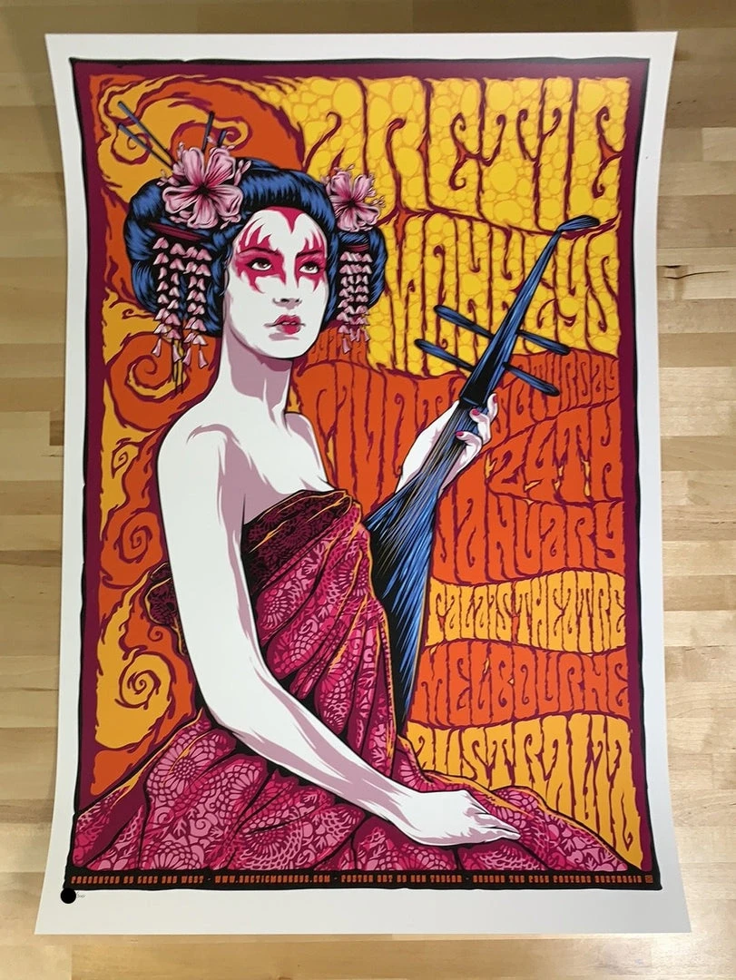 Arctic Monkeys - 2009 Ken Taylor Poster Melbourne, AUS 4 Arctic Monkeys - 2009 Ken Taylor Poster Melbourne, AUS