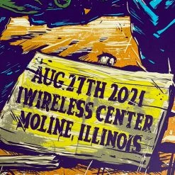 Pearl Jam - 2021 Ian Williams Poster Moline, IL Streaming Event Gig Posters 14 Pearl Jam - 2021 Ian Williams Poster Moline, IL Streaming Event Gig Posters