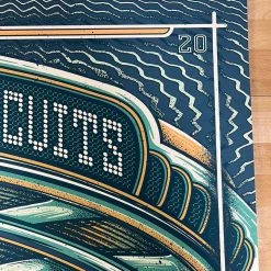 Half Hazzard Press The Disco Biscuits - 2018 Half Hazard Poster Red Rocks Morrison, CO