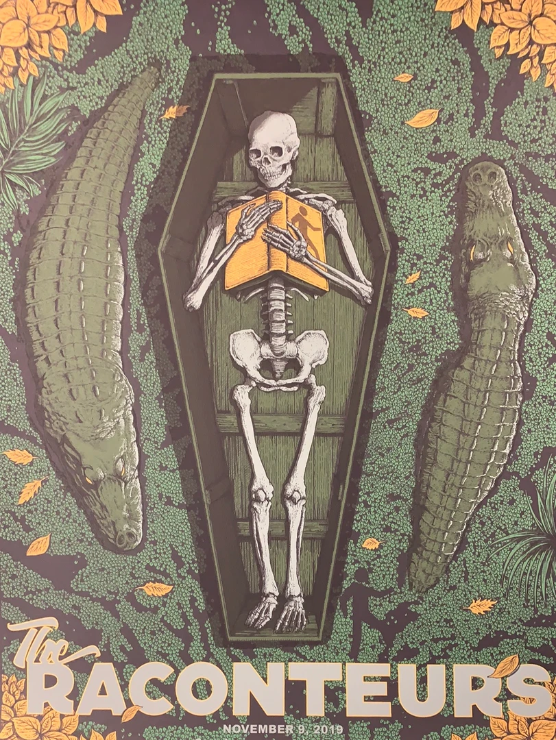 Jack White The Raconteurs - 2019 Pat Hamou Poster St Augustine, FL Amphitheatre 3 Jack White The Raconteurs - 2019 Pat Hamou Poster St Augustine, FL Amphitheatre