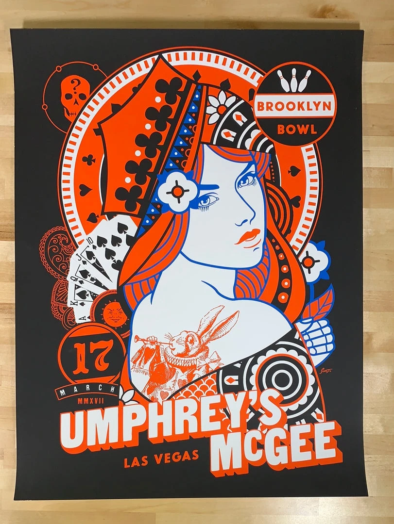 Gig Posters Umphrey's McGee - 2017 Scrojo Poster Las Vegas, NV Brooklyn Bowl 4 Gig Posters Umphrey's McGee - 2017 Scrojo Poster Las Vegas, NV Brooklyn Bowl