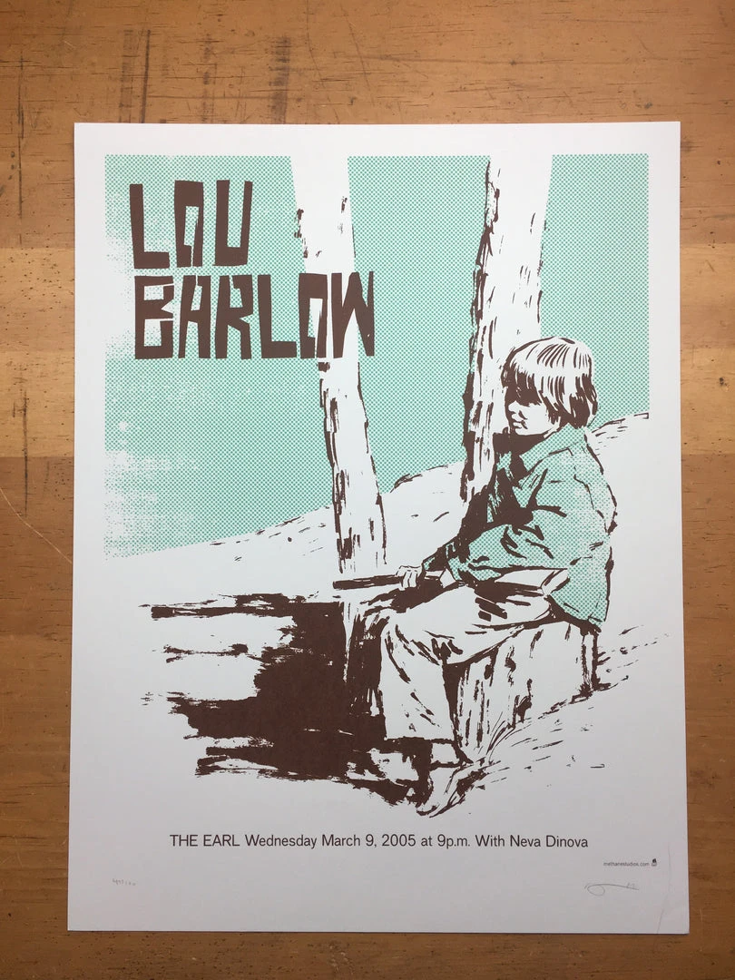 Gig Posters Lou Barlow - 2005 Methane Studios Poster Atlanta, GA Variety Playhouse 5 Gig Posters Lou Barlow - 2005 Methane Studios Poster Atlanta, GA Variety Playhouse