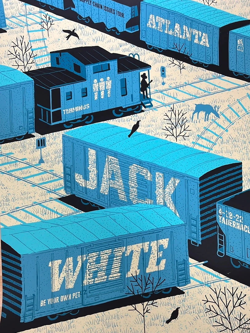 Jack White - 2022 Methane Studios Poster Atlanta, GA N3 3 Jack White - 2022 Methane Studios Poster Atlanta, GA N3
