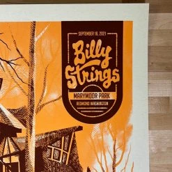 Billy Strings - 2021 Furturtle Show Prints Poster Redmond, WA AP