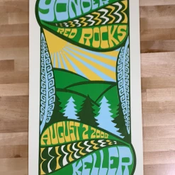 Yonder Mountain String Band - 2008 Tripp Poster Red Rocks Morrison, CO