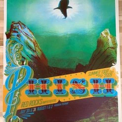 Phish - 2009 Wes Winship 7/31 Poster Morrison, CO Red Rocks Colorado