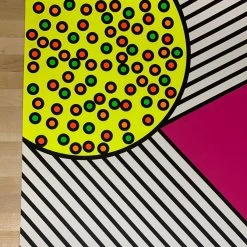 Nicholas Krushenick Art Prints The Man In The Moon - 1968 Art Print Poster Original Vintage