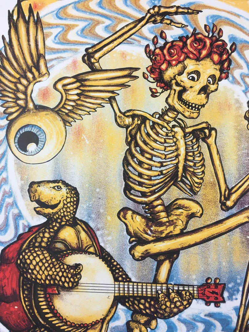 Grateful Dead, Here Comes Sunshine - 2018 Zeb Love Poster Art Print 4 Grateful Dead, Here Comes Sunshine - 2018 Zeb Love Poster Art Print