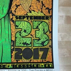 Colorado Greensky Bluegrass - 2017 Chuck Sperry Poster Red Rocks Morrison, CO AUTOGRAPHED