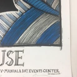 Muse - 2013 Dan Grzeca Poster Las Vegas, NV Mandalay Bay EC