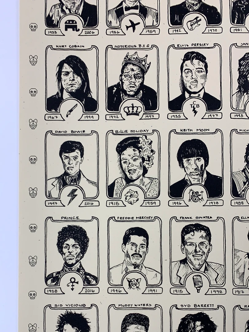 Dead Rock Stars - Fugscreens Studios Poster Art Print 8 Dead Rock Stars - Fugscreens Studios Poster Art Print