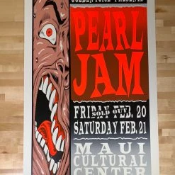 TAZ Gig Posters Pearl Jam - 1998 T.A.Z. Poster Maui, HI Cultural Center 1st Ed