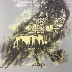 Urban Corvus - 2009 Dan Grzeca Poster Art Print Asphalt Grey Art Prints