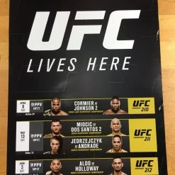 Sold Out Posters UFC Lives Here Poster 210, 211, 212 7 Sold Out Posters UFC Lives Here Poster 210, 211, 212