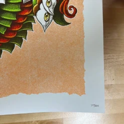 Gig Posters Dodo - 2021 BioWorkz Poster Dave Matthews Band Orange