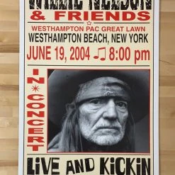 Willie Nelson - 2004 Franks Brothers 6/19 Poster Westhampton Beach, NY Gig Posters 5 Willie Nelson - 2004 Franks Brothers 6/19 Poster Westhampton Beach, NY Gig Posters
