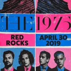 The 1975 - 2019 Brendan Moyles Dorney Poster Red Rocks Morrison, CO