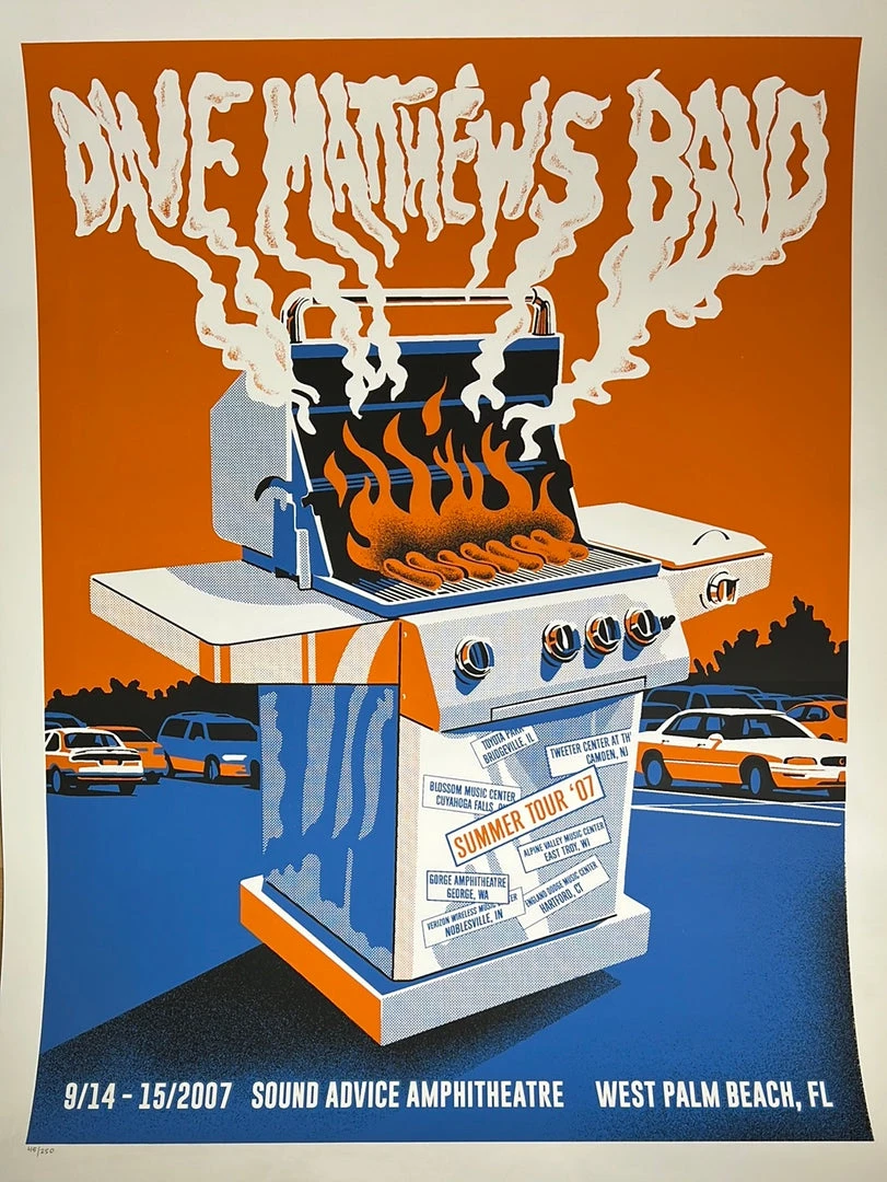 Methane Studios Dave Matthews Band - 2007 Methane Poster West Palm Beach, FL 3 Methane Studios Dave Matthews Band - 2007 Methane Poster West Palm Beach, FL