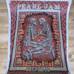 Pearl Jam - 2020 EMEK Streaming Poster Rome, Italy Stadio Olimpico Gig Posters