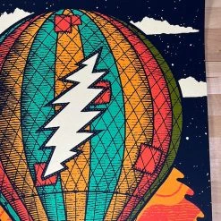 Colorado Dead & Company - 2021 Status Serigraph Poster Red Rocks Morrison, CO