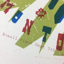 Ames Brothers Gig Posters Pearl Jam - 2005 Ames Design Poster Edmonton, AB, CAN Rexall Place