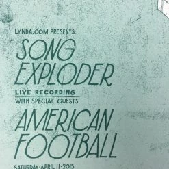 American Football/Song Exploder - 2015 Landland Poster Chicago, IL Lincoln Hall