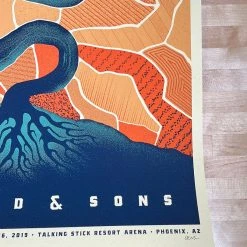 Mumford & Sons - 2019 DKNG Poster Phoenix, AZ Talking Stick Gig Posters