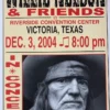 Willie Nelson - 2004 Franks Brothers 12/3 Poster Victoria, TX (damaged)