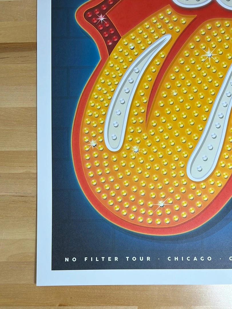 Sold Out Posters Rolling Stones - 2019 Poster Chicago, IL No Filter Tour Soldier Field 6/21 8 Sold Out Posters Rolling Stones - 2019 Poster Chicago, IL No Filter Tour Soldier Field 6/21