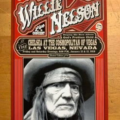 Gig Posters Willie Nelson - 2018 Mattole River Studios Poster Las Vegas, NV