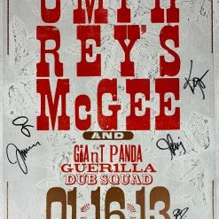 Mohawk Press Umphrey's McGee - 2013 Poster Buffalo, NY Band Signed 47/215