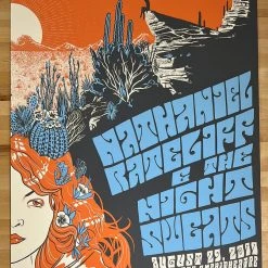 Sold Out Posters Nathaniel Rateliff & The Night Sweats - 2017 Poster Red Rocks Morrison, CO N2