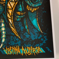 Metallica - 2019 Brad Klausen Poster Vienna, Austria S/N Ernst Happel Gig Posters