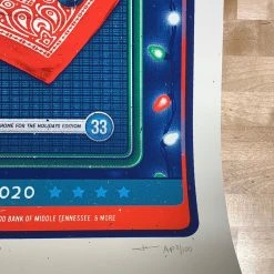 Half Hazzard Press Billy Strings - 2020 Half Hazard Poster String The Halls Gig Posters