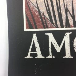 Amos Lee & David Gray - 2015 Justin Santora Poster New Braunfels, TX Whitewater Gig Posters