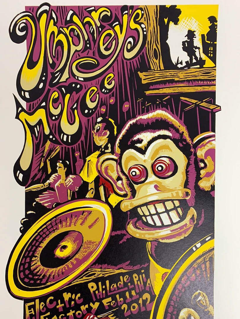 Umphrey's McGee 2012 - AJ Masthay Poster Philadelphia, PA 3 Umphrey's McGee 2012 - AJ Masthay Poster Philadelphia, PA