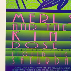 FD/ID 14 Merl Saunders - 1996 David Singer Poster Maritime Hall San Fran 1st Gig Posters